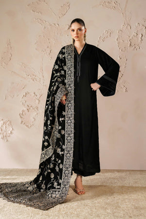 Shawls '26 - EMBROIDERED VELVET SHAWL VS-57