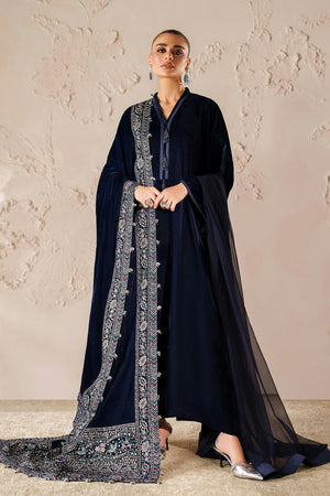 Shawls '26 - EMBROIDERED VELVET SHAWL VS-58