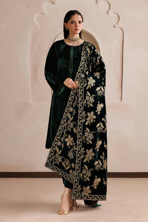 Shawls '26 - EMBROIDERED VELVET SHAWL VS-65