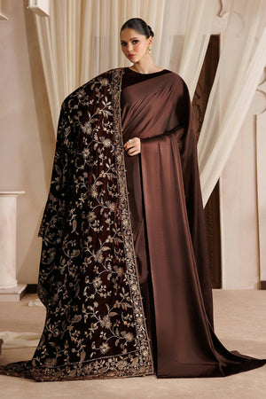 Shawls '26 - EMBROIDERED VELVET SHAWL VS-72