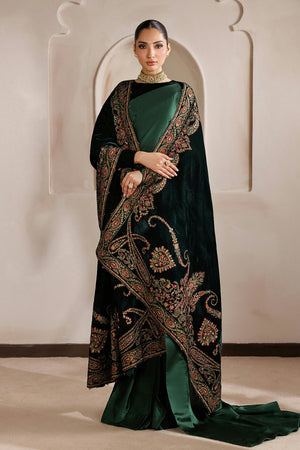 Shawls '26 - EMBROIDERED VELVET SHAWL VS-75