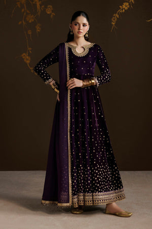 Unstitched Velvet '26 - EMBROIDERED VELVET F-4628