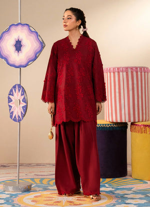 Lucky Charm Lawn Pret '26 - Garnet