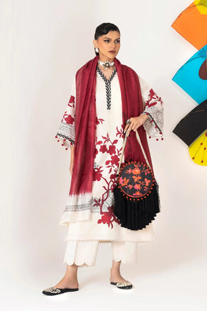 Mahay Spring'26 Vol. 1 - Unstitched Mahay Lawn 3 Piece Suit | H261-001B-3DG