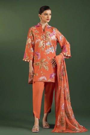 Mahay Spring'26 Vol. 1 - Unstitched Mahay Lawn 3 Piece Suit | H261-002A-3DG