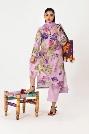 Mahay Spring'26 Vol. 1 - Unstitched Mahay Lawn 3 Piece Suit | H261-002B-3DG