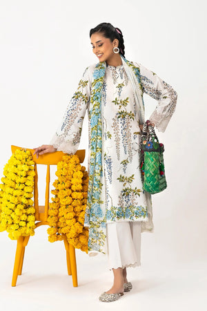 Mahay Spring '26 Vol. 1 - Unstitched Mahay Lawn 2 Piece Suit | H261-007A-2BI