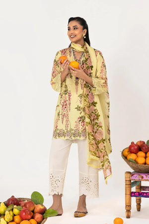 Mahay Spring '26 Vol. 1 - Unstitched Mahay Lawn 2 Piece Suit | H261-007B-2BI