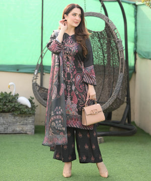 Digitally Printed Lawn '25 - Kantha Embroidery Print Shirt