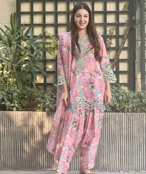 Digitally Printed Lawn '25 - Pastel Paradise
