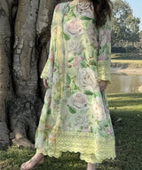 Huma Dilnawaz Summer Lawn 24 - Sunshine Roses Lace
