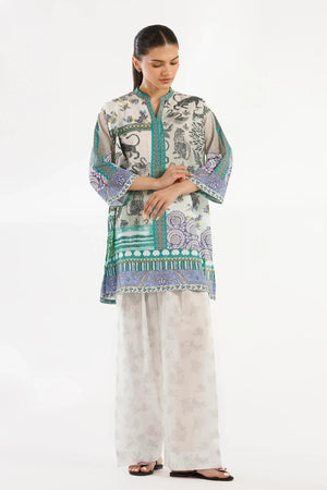 Stitched Printed Lawn Shirt+ Shalwar | SS26BSP111P2T