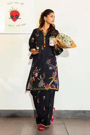 New In '26 - Stitched Printed Lawn Shirt+ Shalwar | SS26BSP213P2T