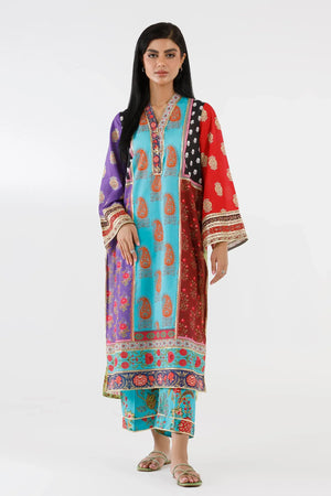 New In '26 - Stitched Embroidered Lawn Shirt+ Culotte | SS26BSP223P2T