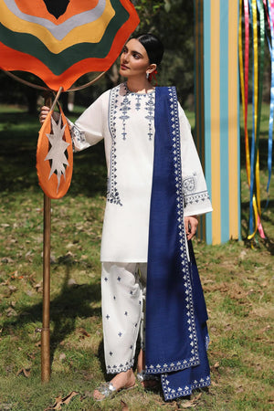 New In '26 - Stitched Embroidered Lawn Shirt+ Shalwar | SS26ESE307P2T