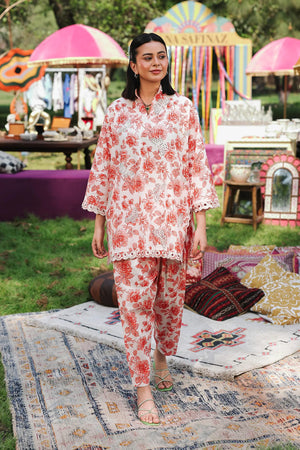 Stitched Printed Lawn Shirt+ Shalwar | SS26ESE317P2T
