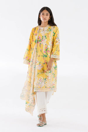 Eid Edit '26 - Stitched Embroidered Lawn Suit | SS26SGE426P3