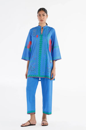 Eid Edit '26 - Stitched Embroidered Lawn Shirt + Culotte | SS26ESE301P2T