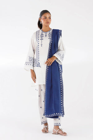 Eid Edit '26 - Stitched Embroidered Lawn Suit | SS26ESE307P3