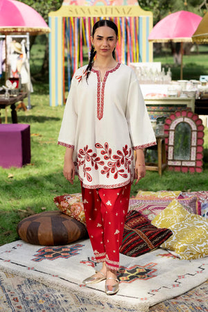 Stitched Embroidered Lawn Shirt+ Shalwar | SS26ESE319P2T