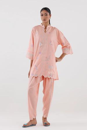 New In '26 - Stitched Embroidered Lawn Shirt+ Shalwar | SS26ESE424P2T