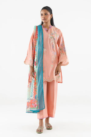 New In '26 - Stitched Embroidered Muzlin Suit | SS26MUZ105BP3