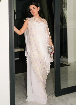 Luxe Pret '26 - Ivory Solenne Shirt And Drape Dupatta With Pants