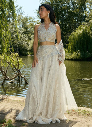 Mala Destination Wedding '26 - Jina Lehenga Choli With Drape Dupatta