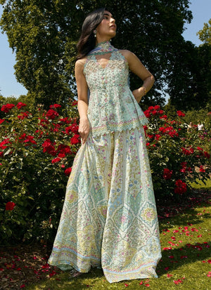 Mala Destination Wedding '26 - Jessy Peplum With Dhaka Pants