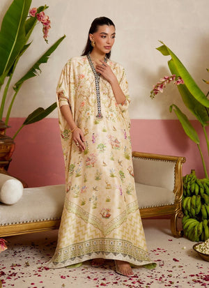 Mayna Festive Prints '26 - Daine Cream kaftan