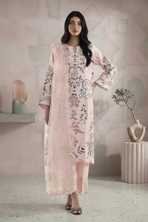 New In '26 - Stitched Embroidered Raw Silk Suit | SS26EXE636P3