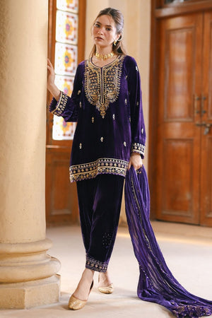 Qissa Luxury Velvets '26 - Gul e jaan Shirt And Dupatta