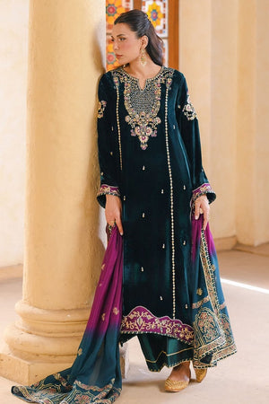 Qissa Luxury Velvets '26 - Khuwab Shirt And Dupatta