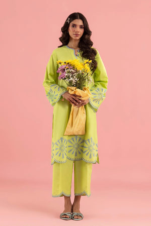 New In '26 - Stitched Embroidered Lawn Shirt + Culotte | SS26ESE380P2T