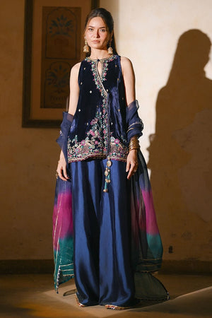 Qissa Luxury Velvets '26 - Raaz Angarkha And Dupatta
