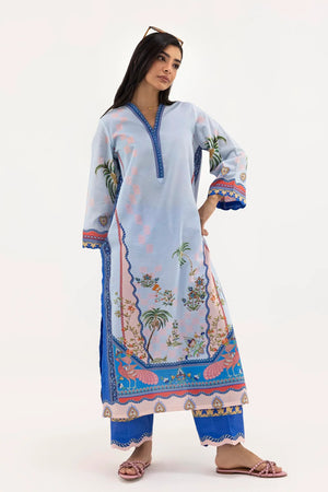 New In '26 - Stitched Printed Lawn Shirt+ Culotte | SS26BSP174P2T