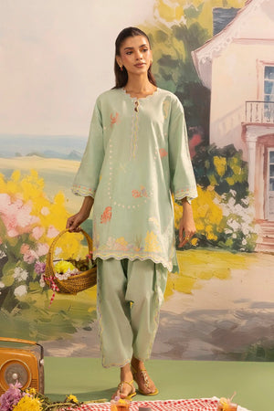 New In '26 - Stitched Embroidered Lawn Shirt+ Shalwar | SS26ESE329P2T