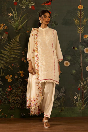 Eid Edit '26 - Stitched Embroidered Lawn Shirt+ Shalwar | SS26SGE419P2T