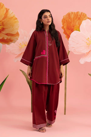 New In '26 - Stitched Embroidered Lawn Shirt+ Shalwar | SS26ESE326P2T