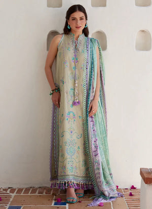 Luxury Lawn Unstitched '26 - Valeria Olive