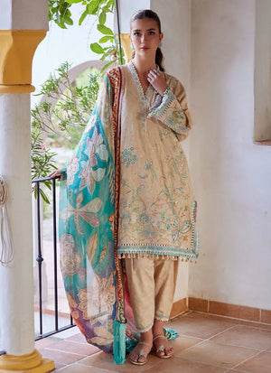 Luxury Lawn Unstitched '26 - Isabella Sand