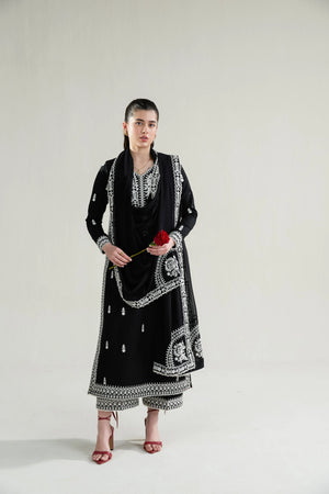 Ramadan Ready to Wear '26 - BLACK LUXURY EMBROIDERED LAWN 3PCS SET (NPA3-26402)