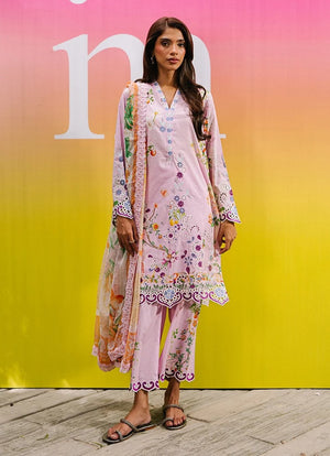 Printopia '26 - Printed Embroidered 3 PC Suit | 17088/651/421