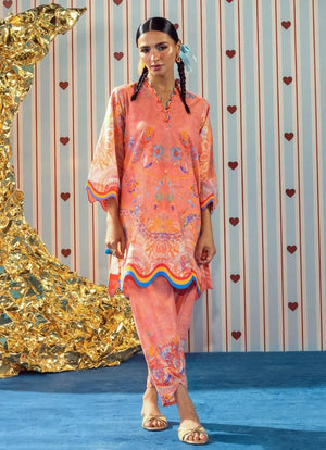 Lucky Charm Lawn Pret '26 - Peach Moonstone