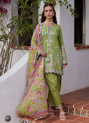 Luxury Lawn Unstitched '26 - Carmen Kiwi