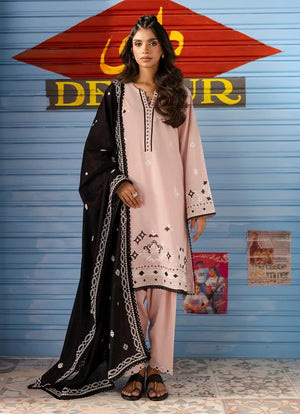 Desi Detour '26 - Embroidered 3 PC Suit | 16727/401/421