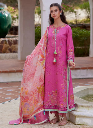 Luxury Lawn Unstitched '26 - Palmira Pink