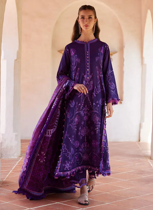 Luxury Lawn Unstitched '26 - Vicenta Violet