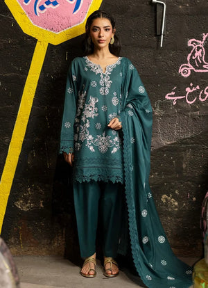 Desi Detour '26 - Embroidered 3 PC Suit | 16397/401/364