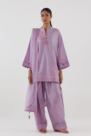 New In '26 - Stitched Embroidered Lawn Suit | SS26ESE400P3